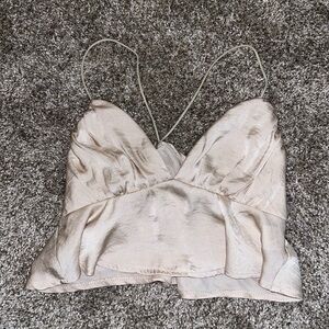 Triangle tank top crop top